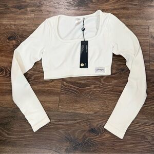 W449 RIBBED SEAMLESS LONGSLEEVE CROP